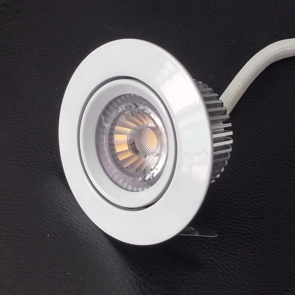 Driverfree 6 Вт затемненные потолочные светильники высокого качества AC220V 240V без