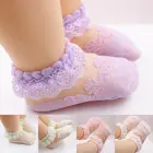 Новые летние носки из сетчатого материала с цветочным узором для малышей хлопковые Дышащие Детские носки до щиколотки для девочек Аксессуары S-XXL