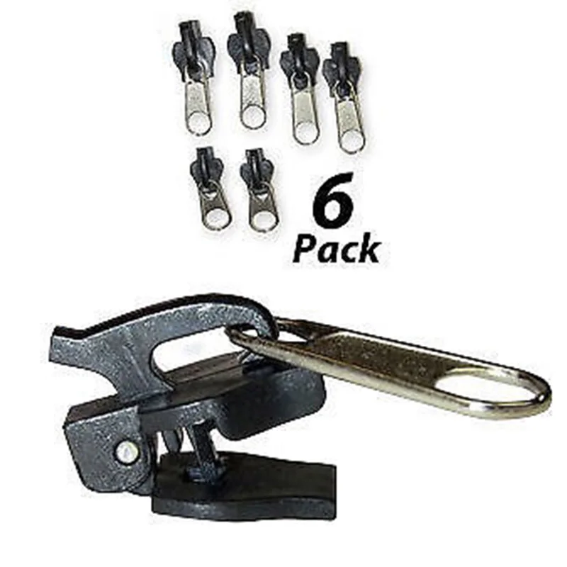 6pcs/lot Universal Multifunction Zipper Fix A 6 pack Zip Rescue Instant Repair Kit Replacement Clothing Accessories | Дом и сад
