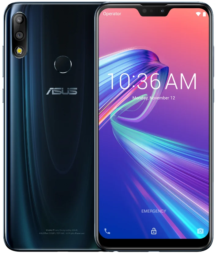 Midnight Blue ASUS ZenFone Max Pro(M2) ZB631KL 4 Гб ОЗУ 64 Гб ПЗУ 6,3 дюйма 4G LTE смартфон Face ID 5000 мАч Android 8,1 - Цвет: Midnight Blue