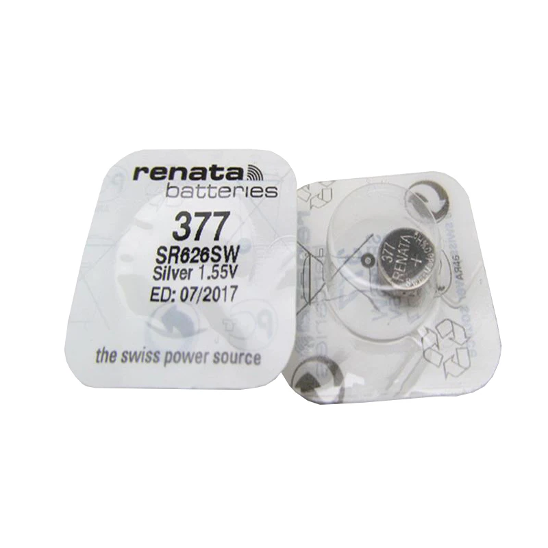 10 шт./лот Марка Renata 377 SR626SW часовая батарейка швейцарская SR626 V377 AG4|coin cell|sr626sw watch