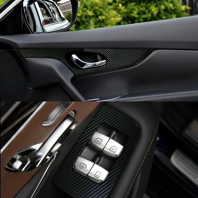 5D Black Carbon Fiber Film Automobile Styling Change Car/Vehicle Exterior Vinyl High Glossy Car Stickers With Size |