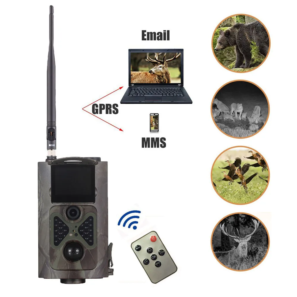 Suntek GSM MMS охоты камеры HC-550M Беспроводной инфракрасный Ночное видение фото ловушка Wild Trail Камера