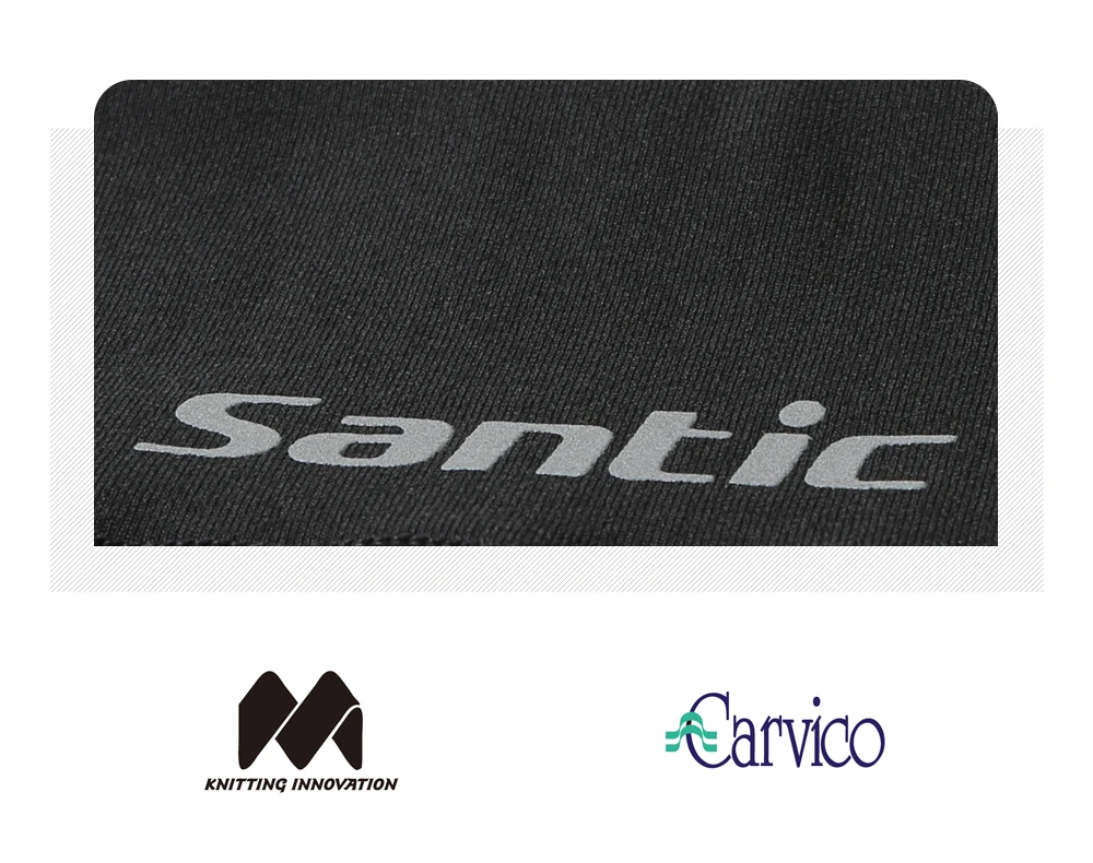 Santic мужские гетры для велоспорта MTB велосипед Леггинсы для бега теплый цикл баскетбол зимние спортивные колготки компрессионные K8ME023W
