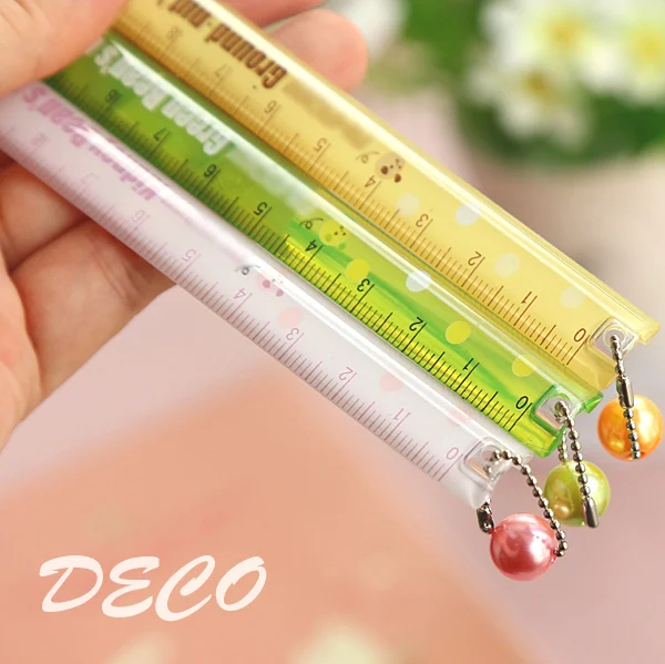 1 шт./лот кавайные бобы 15 см линейки для школьного обучения детей Мультяшные