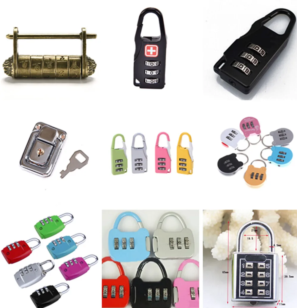Nice Digit Dial Combination Code Number Lock Padlock For Luggage Zipper Bag Backpack Handbag Suitcase Drawer Durable Locks | Обустройство