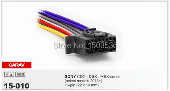 CARAV 15-010 автомобильный iso-жгут головной кабель для SONY CDX-Стерео адаптер радиопроводки разъем кабеля