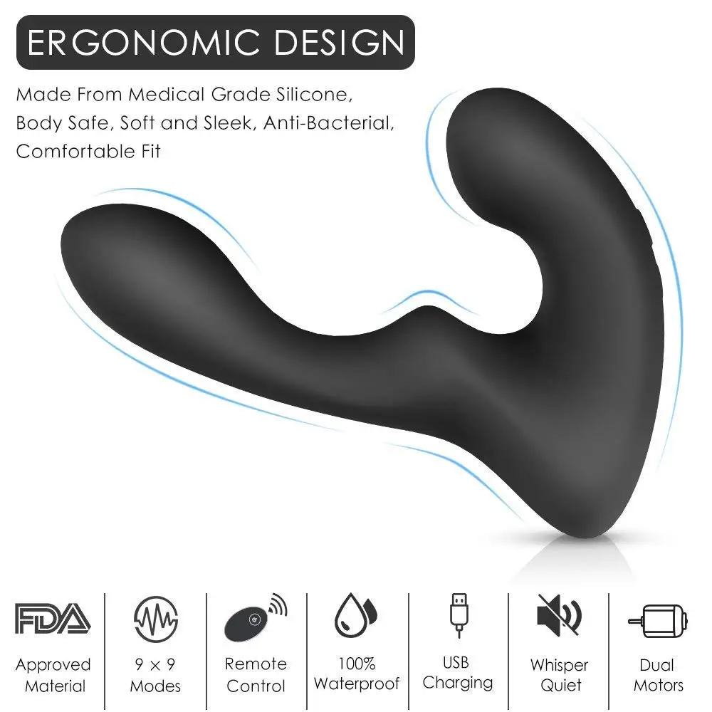 9 скоростная Вибрация для анального беспроводной вибратор с пультом ДУ анальные