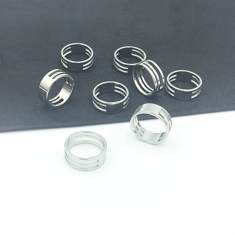 Новые стильные кольца из нержавеющей стали для ручного изготовления ювелирных