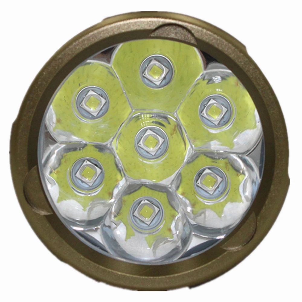 Новый светодиодный вспышка для подводного погружения и светильник 7 x XML T6 / L2