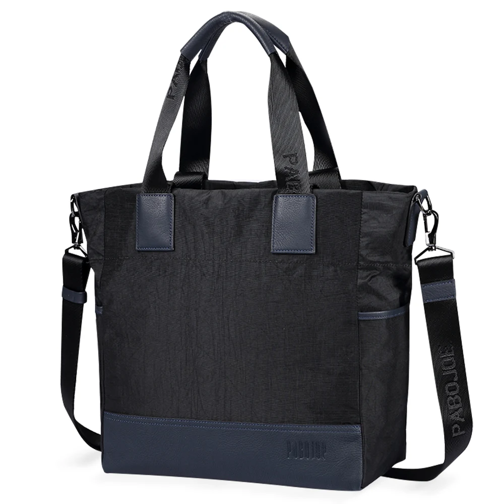 Pabojoe Для мужчин Модная парусиновая сумка Твердые Посланник молнии Сумки на