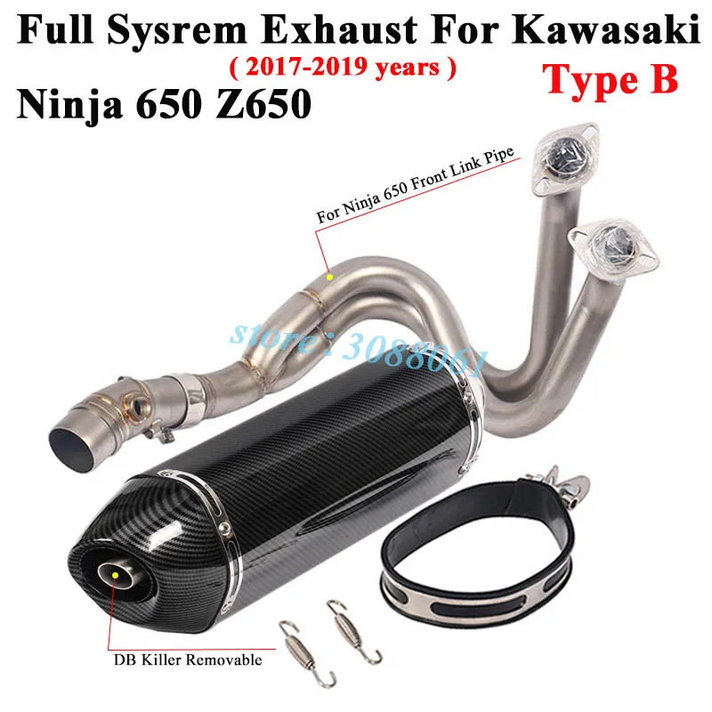 Выхлопной глушитель Yoshimura SC для Kawasaki Ninja 650 ER6N Z650 2017 18 2019|Выхлопные трубы и системы|