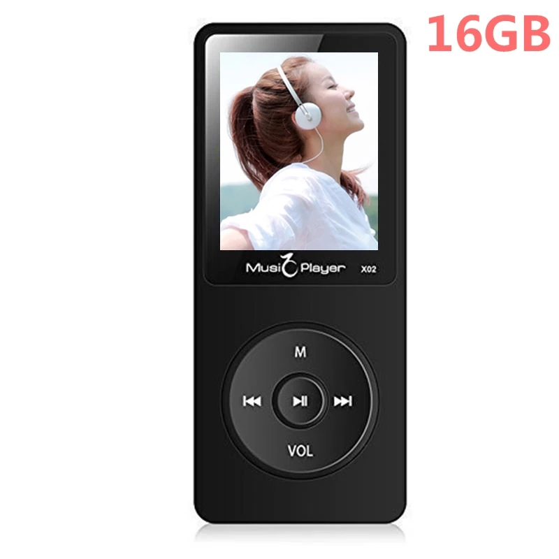 Новейший mp3 плеер с динамиком 16 ГБ 1 8 дюймовый экран 80 часов воспроизведения FM
