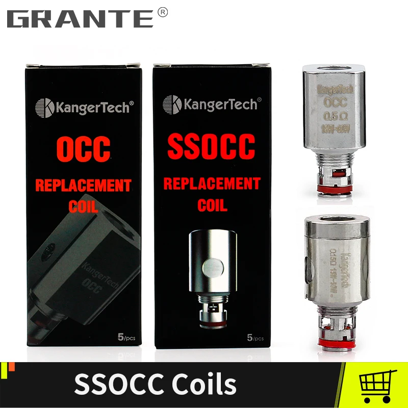 Kangertech SSOCC OCC катушка головы Kanger Катушки для бак TopTank Subtank Topbox mini Subox c Атомайзеры Vape