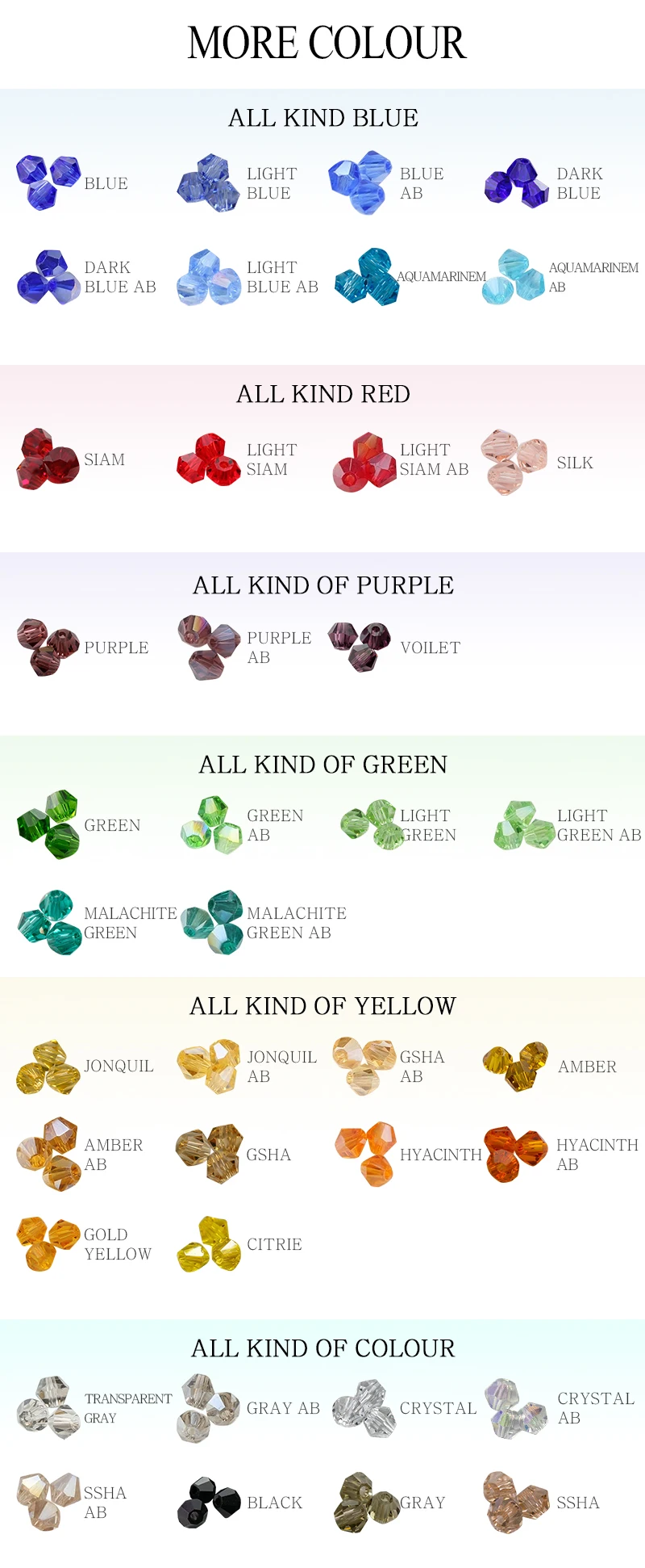 Купите 1 и получите 1 бесплатно 4 мм блестящие хрустальные бусины Bicone Beads стеклянные бусины Свободные разделительные бусины