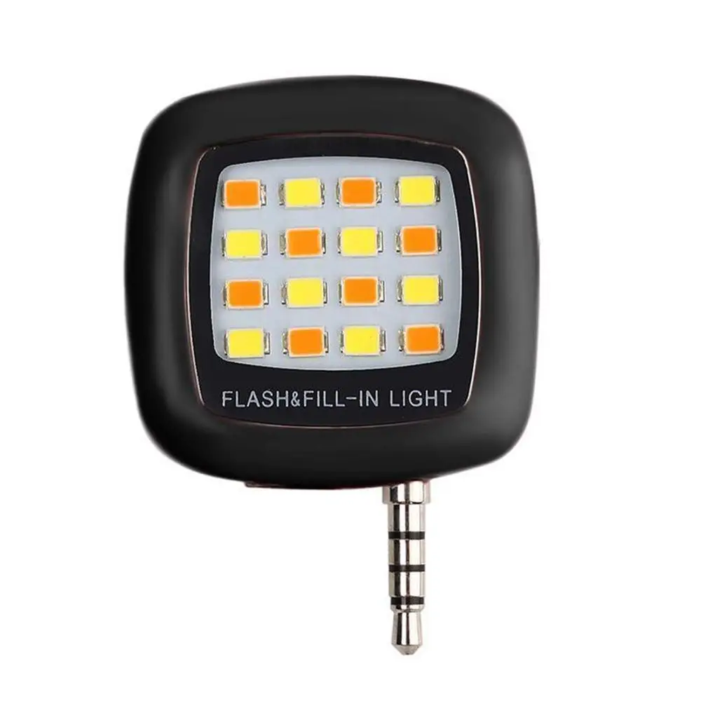 Mini Flash Light Перезаряжаемый светодиодный светильник-вспышка для селфи, светящийся кольцевой светильник для селфи для iPhone 8X7 samsung - Цвет: Mini Flash Light