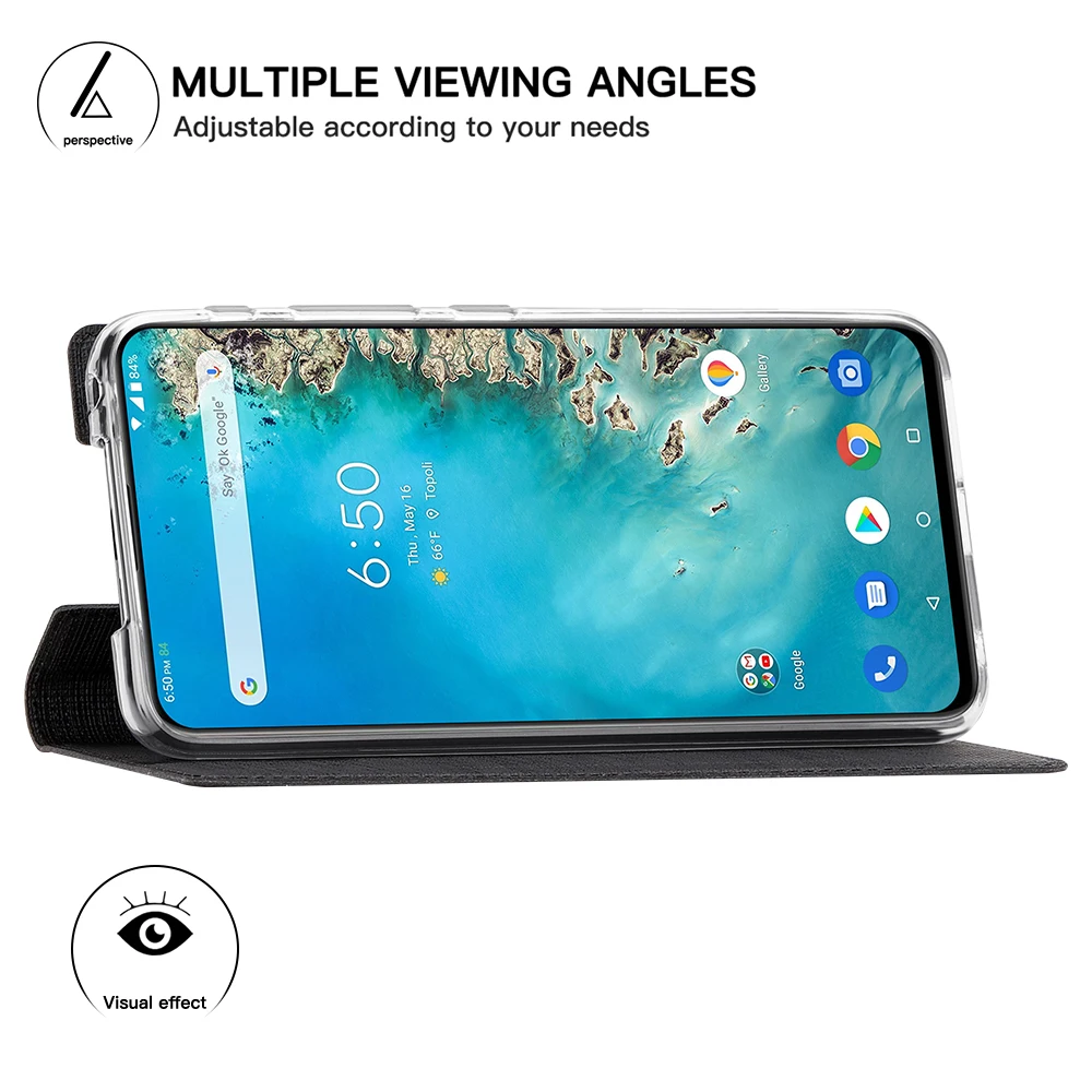 Защитный чехол для телефона для Asus Zenfone 6 ZS630KL, мягкий флип-чехол для телефона, элегантный кожаный многофункциональный чехол с подставкой