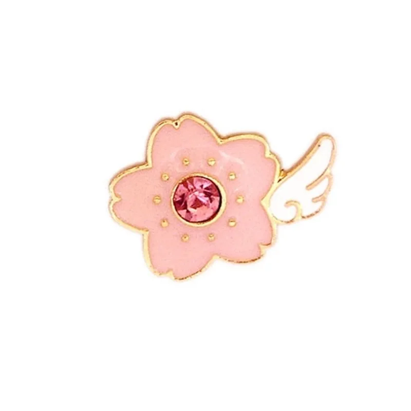 6 шт./лот, аниме, карточка, Captor Sakura, косплей, меч керо, Kinomoto, звездная палочка, ключ, эмаль, на лацкане, значок, брошь, коллекция, подарок для девочки