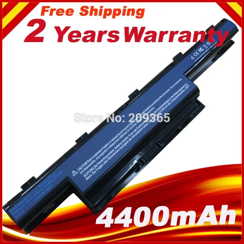 

5200mAh Laptop Battery for Acer Aspire 4551 4741 5750 7551 7560 7750 AS10D31 AS10D51,free shipping