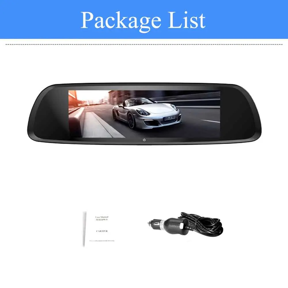 without rear camera ADDKEY Full HD 1080P Автомобильный видеорегистратор 7,0 дюймов ips сенсорный экран рекордер камера двойной объектив с камерой заднего вида Авто регистратор видеорегистратор - Название цвета: without rear camera