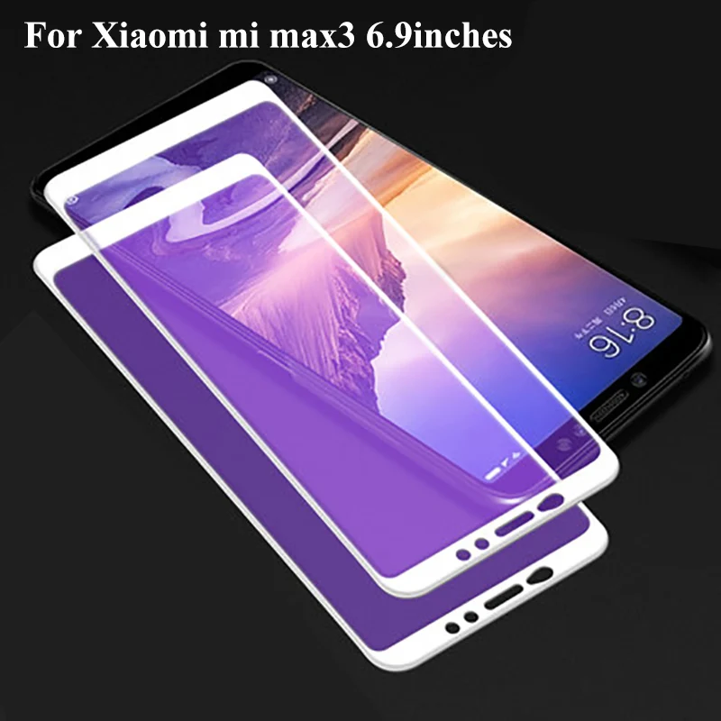 Ультратонкое закаленное стекло 9H для Xiaomi Mi Max3 Mimax 3 защита экрана с полным