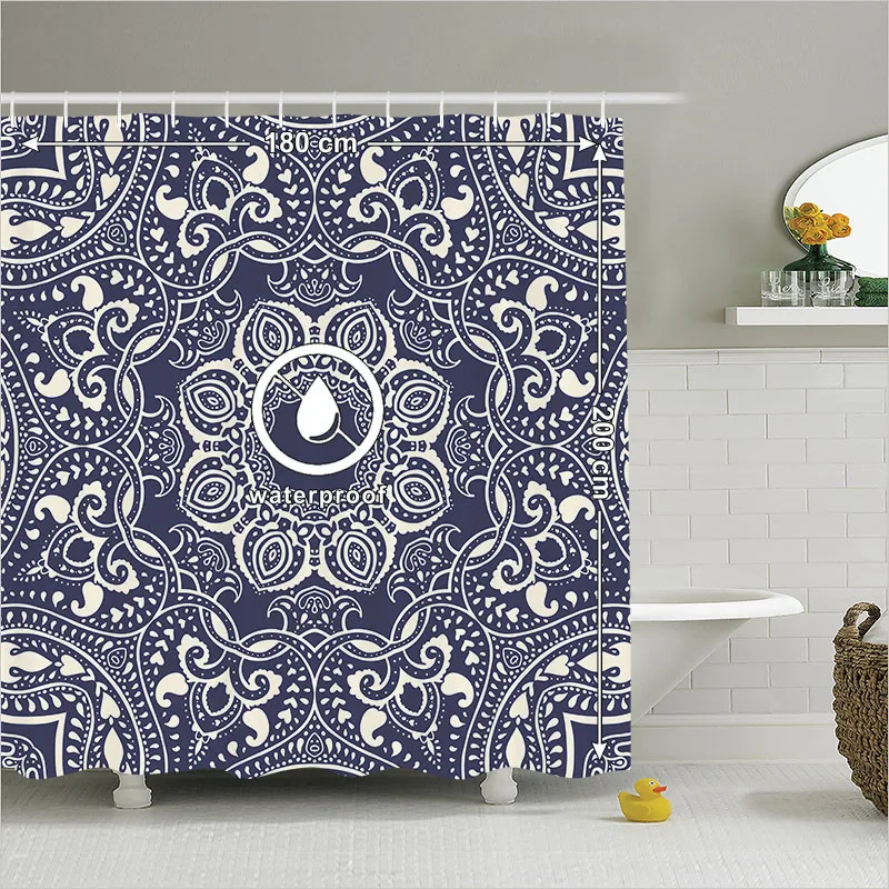 Душа Шторы Гобелены Аксессуары для ванной комнаты круговой Лето Boho чешские