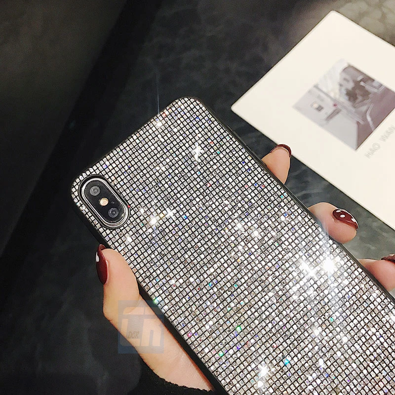Luxury Diamond Phone Case for iPhone X XS MAX XR Cover Sexy Glitter Rhinestone Silicone Protector 6 6s 7 8 Plus |
