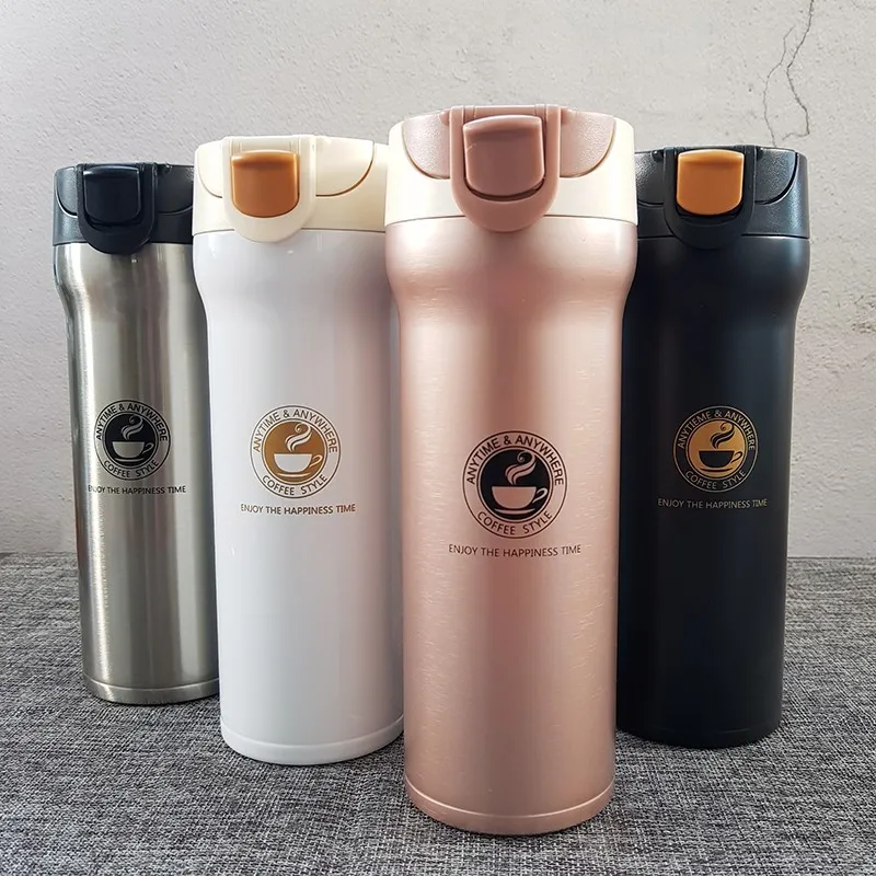 Hot Quality Double Wall Stainless Steel Vacuum Flasks 350ml 500ml Car Thermo Cup Coffee Tea Travel Mug Thermol Bottle Thermocup | Дом и сад