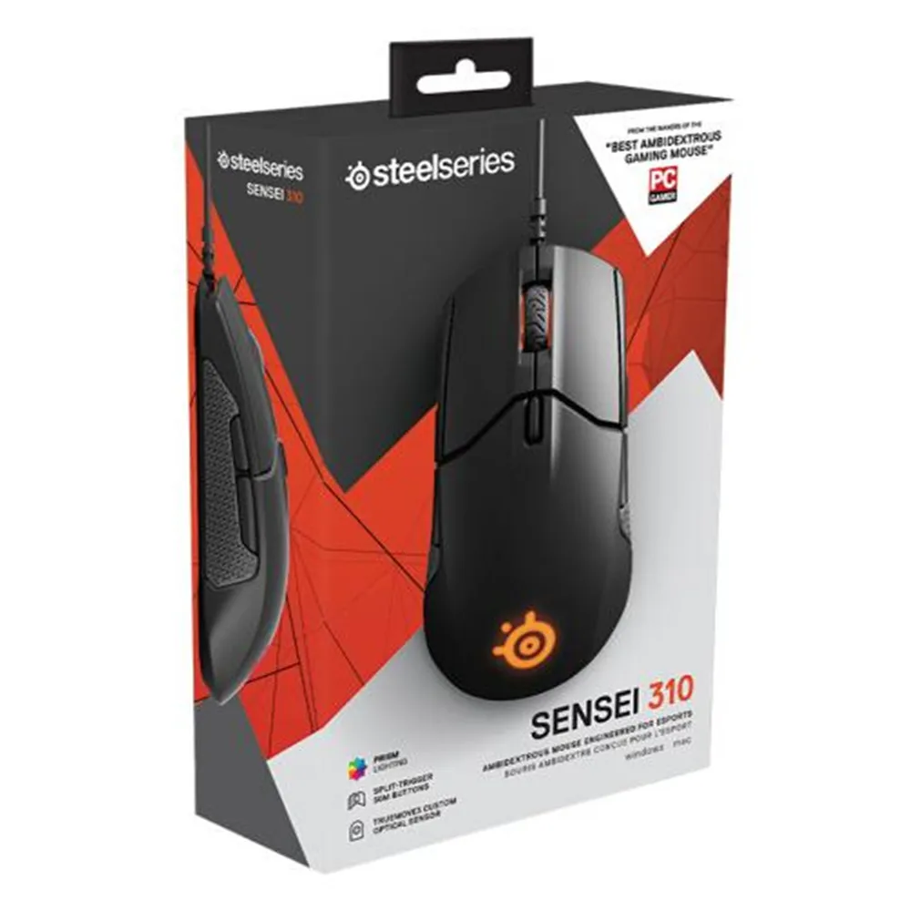Новинка оригинальная Steelseries Sensei 310 Оптическая Проводная игровая мышь DPI:12000 RGB