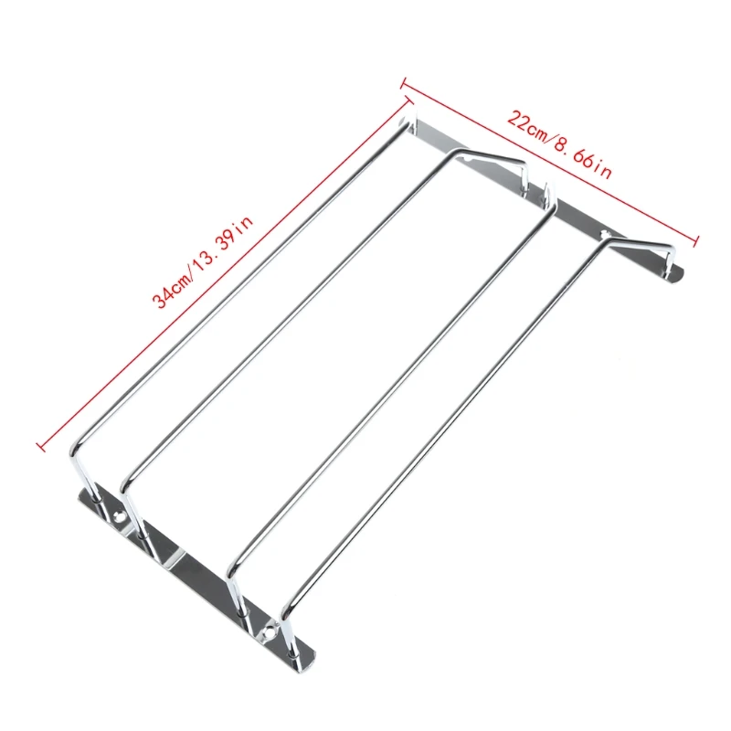 Держатель для винного стекла под шкафом вешалка бокалов полка из нержавеющей