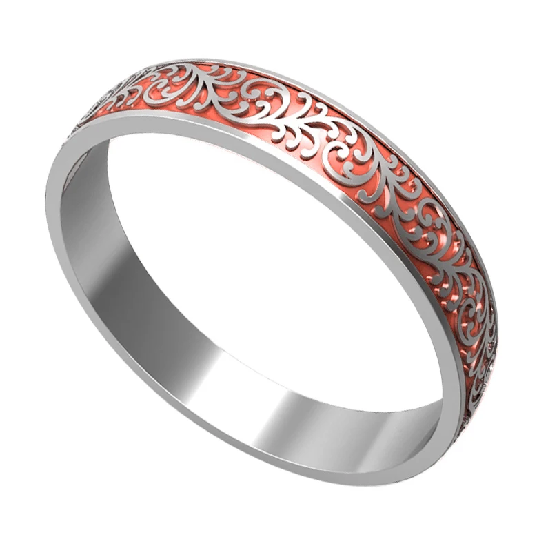 Pink Inner Ring Floya римская фигура стекируемые заполненные кольца Femme Argent внутренние кольца 4 мм ширина Сменные оригинальные коктейльные аксессуары - Цвет основного камня: Pink Inner Ring