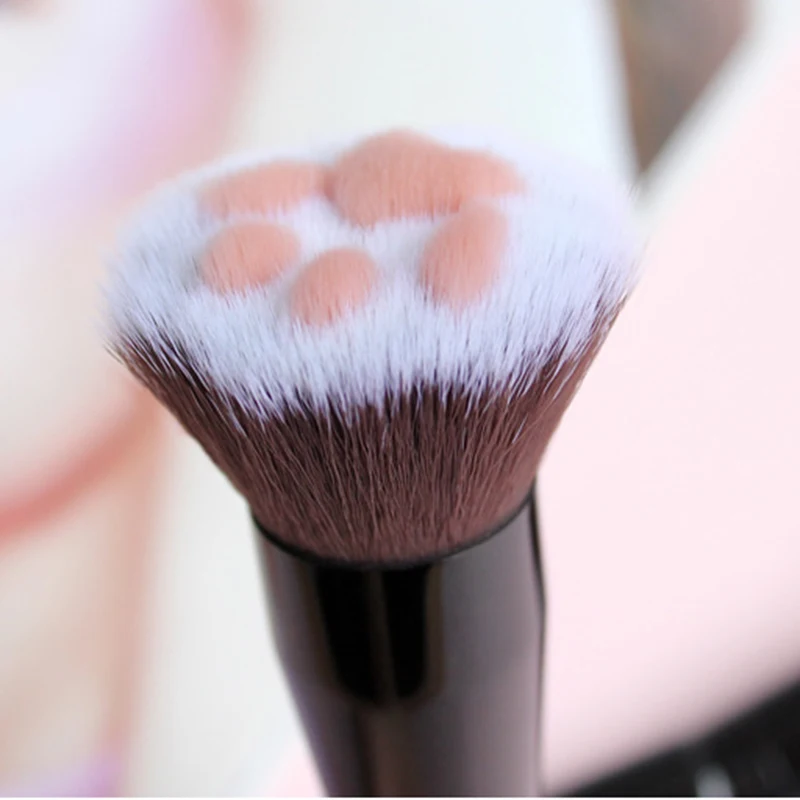 Кошачий коготь кисти для макияжа разных форм кисть для пудры Kawaii кисть для тонального крема кисть из искусственного волокна Волосы Березовая ручка инструмент для красоты