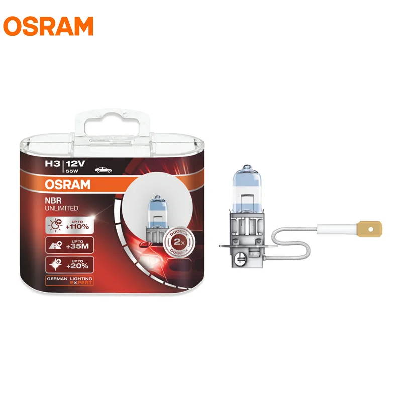 OSRAM H3 3600 К ночь выключатель неограниченный 12 В 55 Вт ксеноновые Белый Туман свет