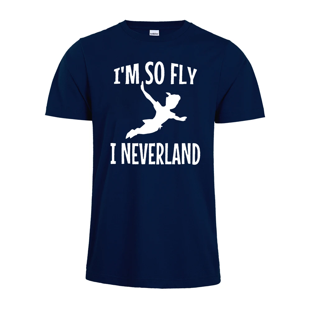 Женская рубашка Питер Пэн I'm So Fly I Neverland футболка с изображением Питера Пэна и неверланда Футболки унисекс