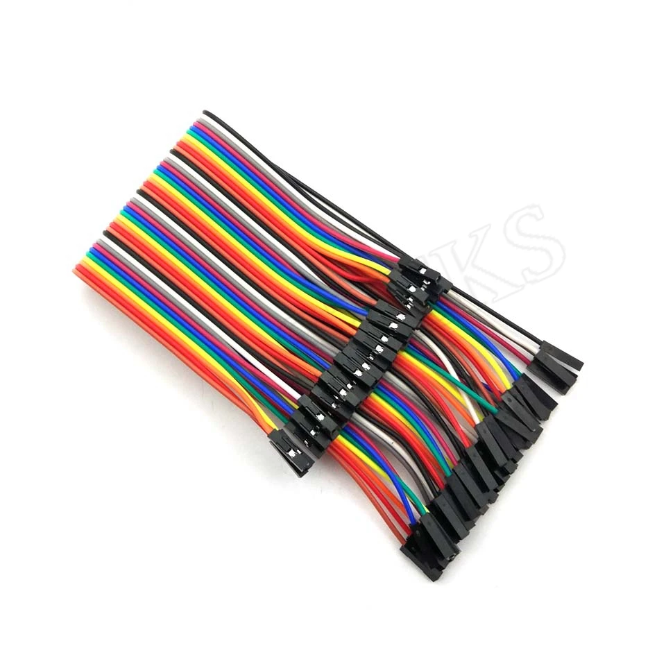 40pcs dupont cable jumper wire line F-F 1P-1P 10/20/30CM | Электроника
