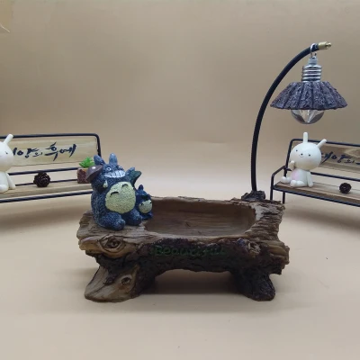 Пепельница с светильник кой Тоторо креативная украшение для офиса гостиной