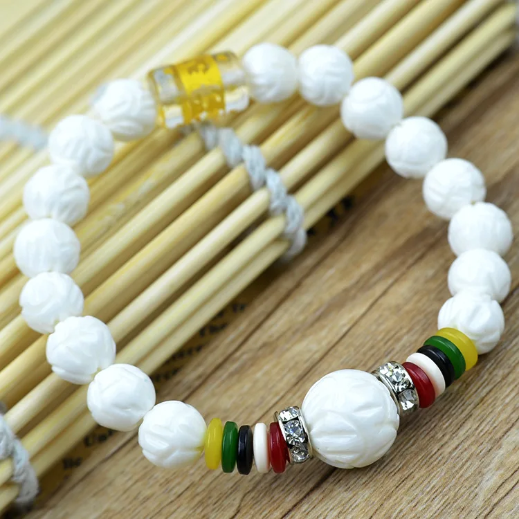 Браслет из природной тридакны с бусинами браслет камни эластичная линия для