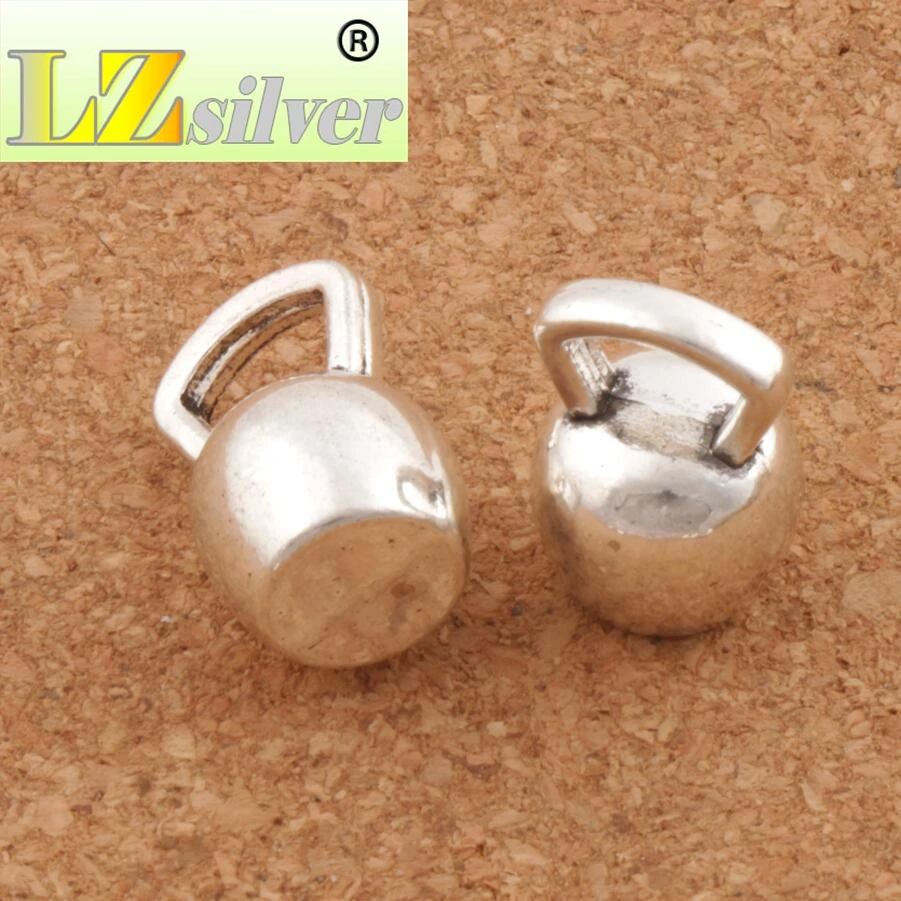 УТЯЖЕЛЕННЫЕ Шарм бусины Kettlebell 3 шт. подвески из цинкового сплава для занятий