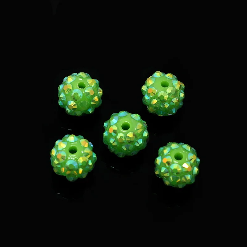 

NiceBeads 10pcs AB Color Beads-Rhinestone Beads--Bling Beads-Resin Rhinestone Beads For Women Bracelet Necklace Jewelry Making