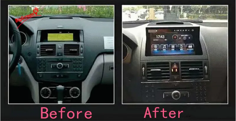 Восьмиядерный CD dvd-плеер 2 Din стерео Android 9,0 автомобильный Радио для mecherdes Benz C-W204 2007-2011 gps-навигация Авторадио головное устройство