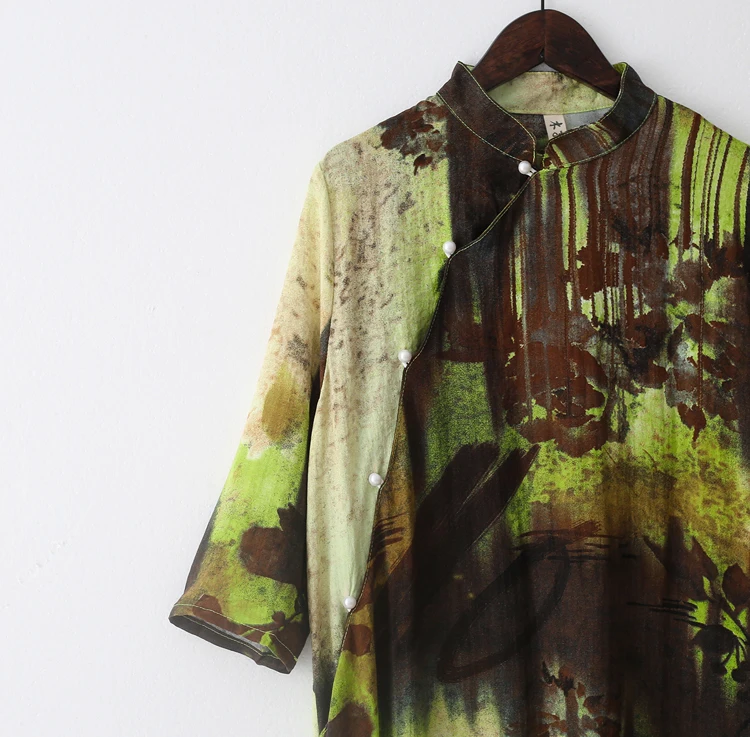 Новое летнее шифоновое платье с принтом в виде галстука женское повседневное