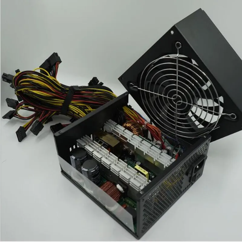Блок питания T.F.SKYWINDINTL 1600 Вт блок для майнинговой машины 24pin ethereum ПК gtx 960 pico