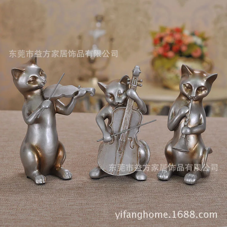 Американский кантри музыка домашний Кот Смола украшения свадебный подарок идеи