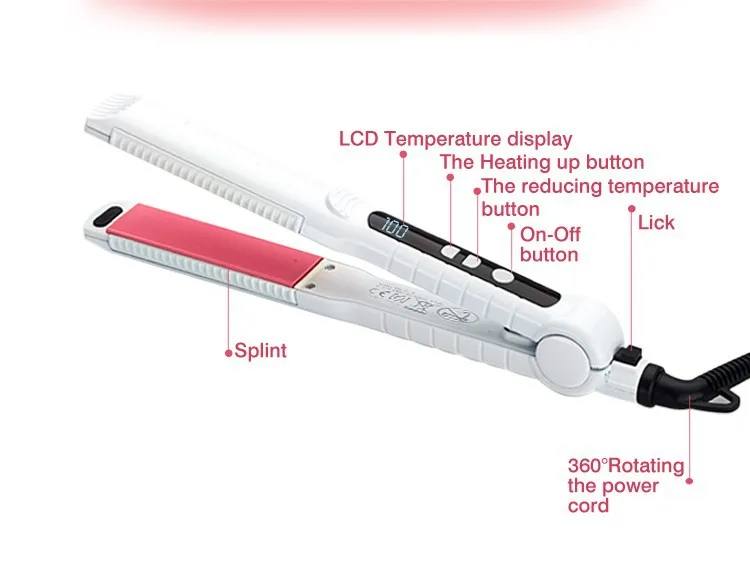 3 в 1 утюжок для выпрямления волос с кукурузой|professional flat irons|kemei hair straightenerflat irons |
