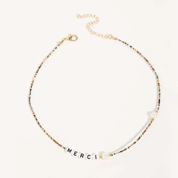 NECKLACE 8 Персонализированные DIY буквы имя конфеты человек ожерелье массивное именное ожерелье женское колье, бижутерия, украшение в готическом стиле - Окраска металла: NECKLACE 8
