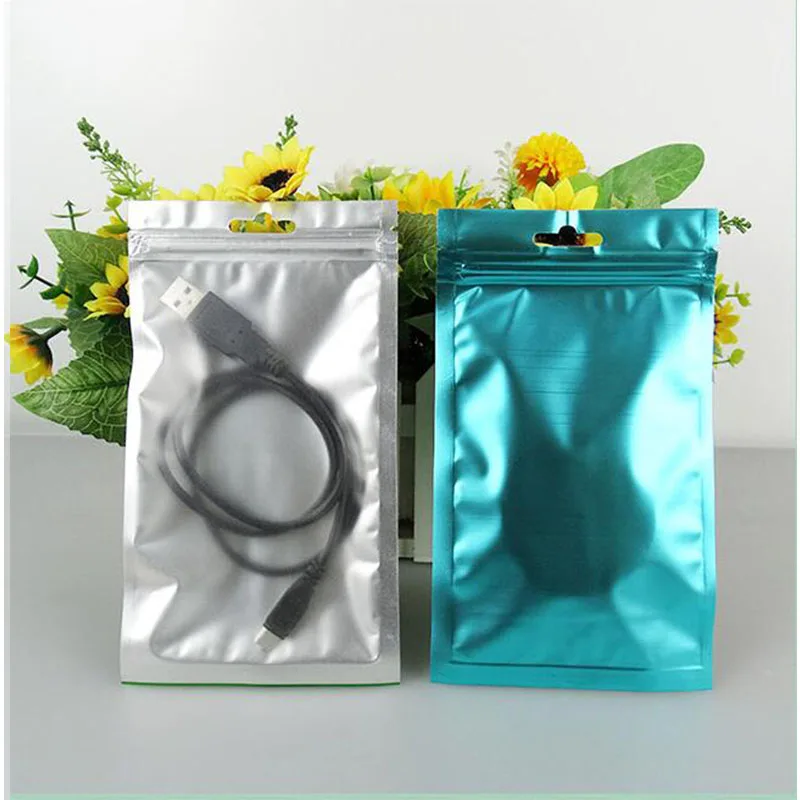 100 шт. металлические пакеты с застежкой молнией из алюминиевой фольги|bag jumps|bag