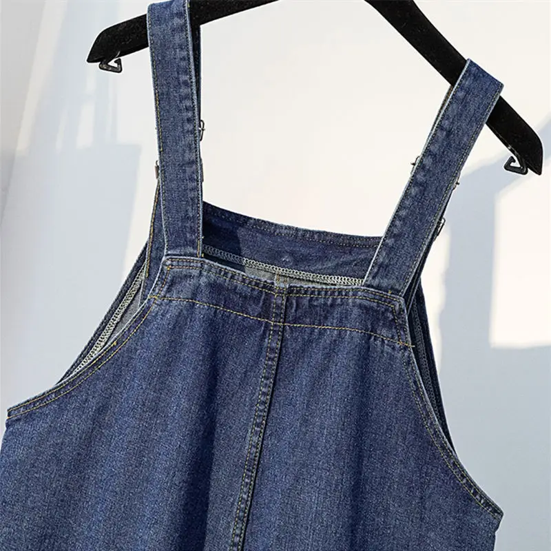 Джинсовые комбинезоны для женщин новые Свободные Комбинезоны Женский