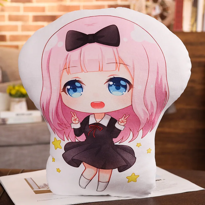 Shinomiya Kaguya Fujiwara Chika Подушка Игрушка Аниме Кагуя сама любовь война короткая