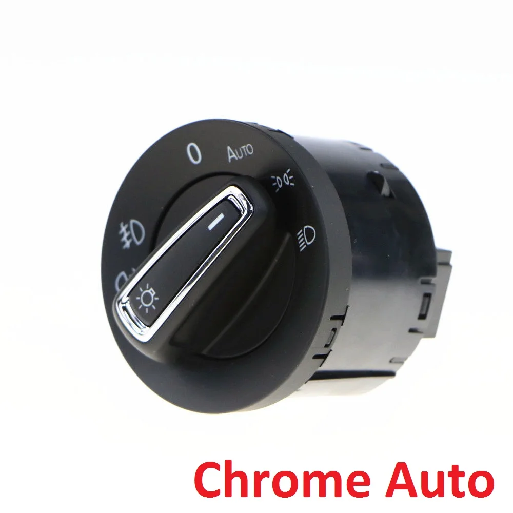 Хромированная Автоматическая головная фара для Golf 7 MK7 переключатель фар