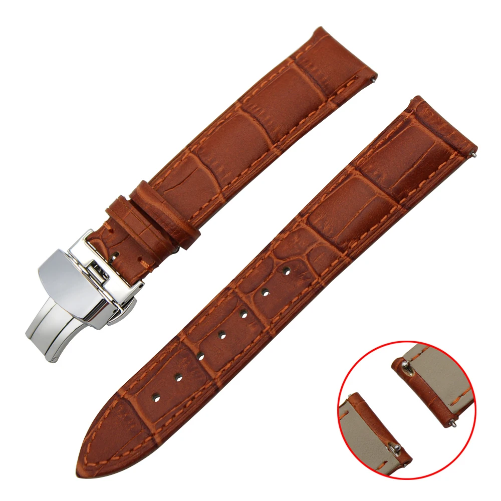 Ремешок из натуральной кожи для Samsung Gear 2 быстросъемный браслет с